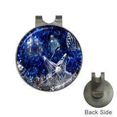 Christmas Silver Blue Star Ball Happy Kids Hat Clips With Golf Markers by Mariart