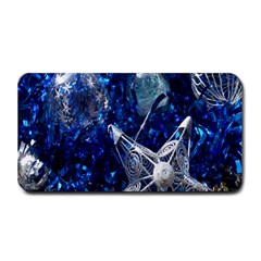 Christmas Silver Blue Star Ball Happy Kids Medium Bar Mats