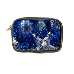 Christmas Silver Blue Star Ball Happy Kids Coin Purse by Mariart