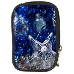 Christmas Silver Blue Star Ball Happy Kids Compact Camera Cases