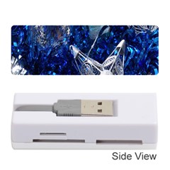 Christmas Silver Blue Star Ball Happy Kids Memory Card Reader (Stick) 