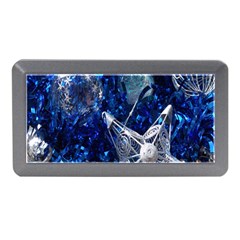 Christmas Silver Blue Star Ball Happy Kids Memory Card Reader (Mini)