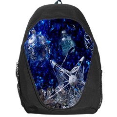 Christmas Silver Blue Star Ball Happy Kids Backpack Bag