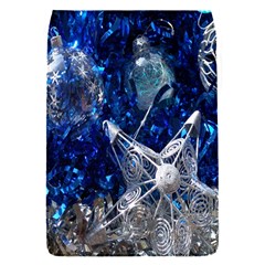 Christmas Silver Blue Star Ball Happy Kids Flap Covers (S) 