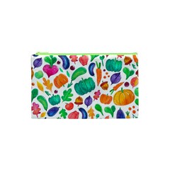 Pattern Autumn White Cosmetic Bag (xs) by kostolom3000shop