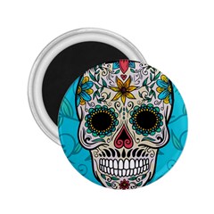 Cool Sugar Skull 2 25  Magnet by crcustomgifts