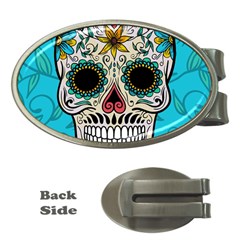 Sugar Skull New 2015 Money Clips (oval)  by crcustomgifts