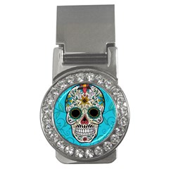 Sugar Skull New 2015 Money Clips (cz)  by crcustomgifts