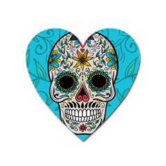 Sugar Skull New 2015 Heart Magnet by crcustomgifts