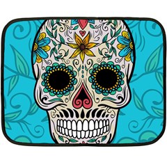 Sugar Skull New 2015 Fleece Blanket (mini) by crcustomgifts