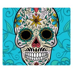 Sugar Skull New 2015 Double Sided Flano Blanket (small)  by crcustomgifts