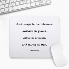 Inspirational Quote (arthur Young) Large Mousepads by DeneWestUK