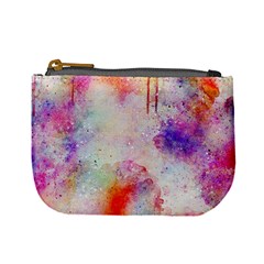 Watercolor Galaxy Purple Pattern Mini Coin Purses by paulaoliveiradesign