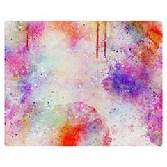 Watercolor Galaxy Purple Pattern Double Sided Flano Blanket (medium)  by paulaoliveiradesign