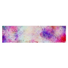 Watercolor Galaxy Purple Pattern Satin Scarf (oblong) by paulaoliveiradesign