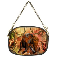 Steampunk, Steampunk Elephant With Clocks And Gears Chain Purses (one Side)  by FantasyWorld7