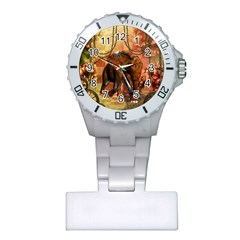 Steampunk, Steampunk Elephant With Clocks And Gears Plastic Nurses Watch by FantasyWorld7