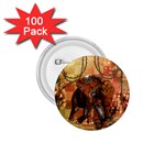 Steampunk, Steampunk Elephant With Clocks And Gears 1.75  Buttons (100 pack)  Front