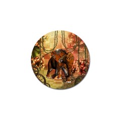 Steampunk, Steampunk Elephant With Clocks And Gears Golf Ball Marker by FantasyWorld7