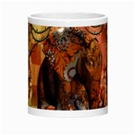 Steampunk, Steampunk Elephant With Clocks And Gears Morph Mugs Center