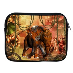 Steampunk, Steampunk Elephant With Clocks And Gears Apple Ipad 2/3/4 Zipper Cases by FantasyWorld7