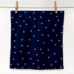 Navy/gold Stars Face Towel by Colorfulart23