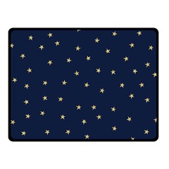 Navy/gold Stars Double Sided Fleece Blanket (small)  by Colorfulart23