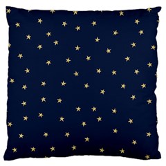 Navy/gold Stars Standard Flano Cushion Case (one Side) by Colorfulart23