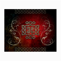 The Celtic Knot With Floral Elements Small Glasses Cloth by FantasyWorld7