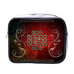 The Celtic Knot With Floral Elements Mini Toiletries Bags by FantasyWorld7