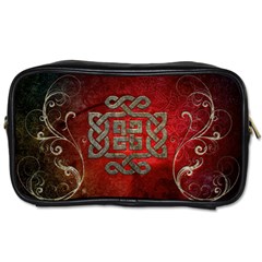 The Celtic Knot With Floral Elements Toiletries Bags by FantasyWorld7