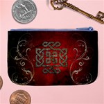 The Celtic Knot With Floral Elements Large Coin Purse Back