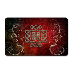 The Celtic Knot With Floral Elements Magnet (rectangular) by FantasyWorld7