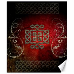 The Celtic Knot With Floral Elements Canvas 8  X 10  by FantasyWorld7