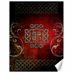 The Celtic Knot With Floral Elements Canvas 12  X 16   by FantasyWorld7