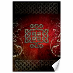 The Celtic Knot With Floral Elements Canvas 12  X 18   by FantasyWorld7