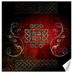 The Celtic Knot With Floral Elements Canvas 20  X 20   by FantasyWorld7