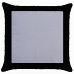 Grey Harbour Mist - Spring 2018 London Fashion Trends Throw Pillow Case (Black) Front