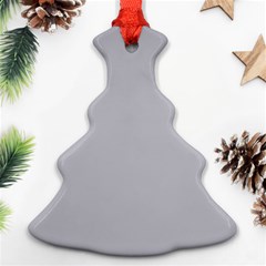 Grey Harbour Mist - Spring 2018 London Fashion Trends Christmas Tree Ornament (two Sides) by PodArtist