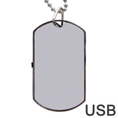 Grey Harbour Mist - Spring 2018 London Fashion Trends Dog Tag Usb Flash (two Sides) by PodArtist