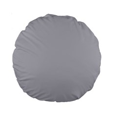 Grey Harbour Mist - Spring 2018 London Fashion Trends Standard 15  Premium Round Cushions by PodArtist