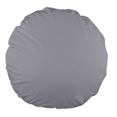 Grey Harbour Mist - Spring 2018 London Fashion Trends Large 18  Premium Flano Round Cushions by PodArtist