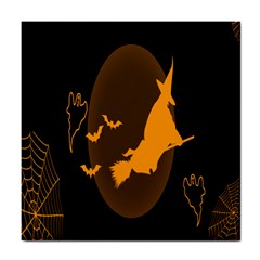 Day Hallowiin Ghost Bat Cobwebs Full Moon Spider Tile Coasters by Mariart