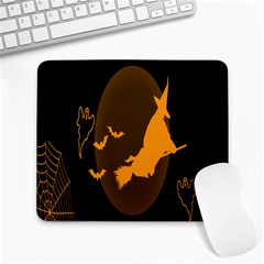 Day Hallowiin Ghost Bat Cobwebs Full Moon Spider Large Mousepads by Mariart