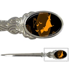 Day Hallowiin Ghost Bat Cobwebs Full Moon Spider Letter Openers