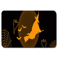 Day Hallowiin Ghost Bat Cobwebs Full Moon Spider Large Doormat 