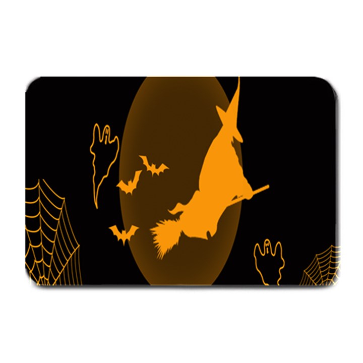 Day Hallowiin Ghost Bat Cobwebs Full Moon Spider Plate Mats