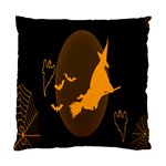 Day Hallowiin Ghost Bat Cobwebs Full Moon Spider Standard Cushion Case (Two Sides) Front