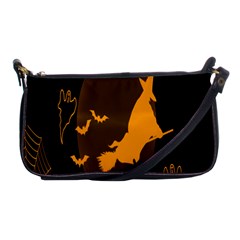 Day Hallowiin Ghost Bat Cobwebs Full Moon Spider Shoulder Clutch Bags