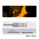 Day Hallowiin Ghost Bat Cobwebs Full Moon Spider Memory Card Reader (Stick)  Front